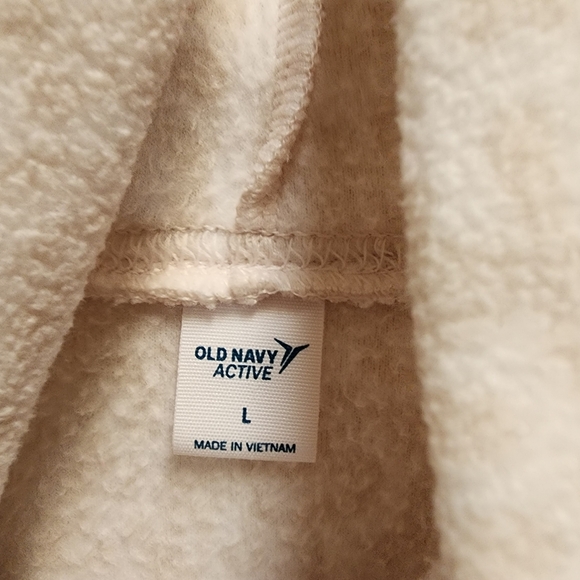 Old Navy Active Leopard Print Plush Fleece Pullover Cowl Neck Sweatshirt Size L - Picture 7 of 7